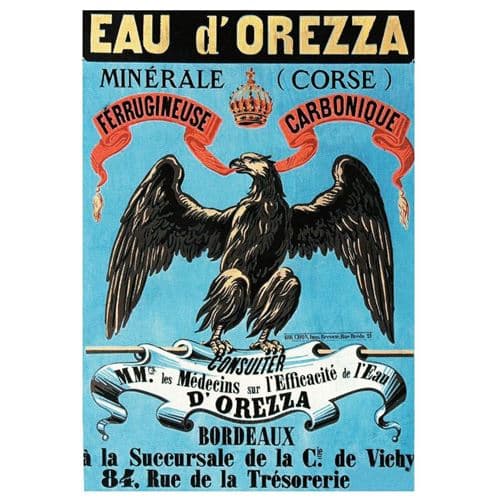 Carte Postale Rétro Eau Gazeuse Corse