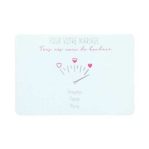 Carte De Voeux - Mariage - Amoureux Fiancés Mariés
