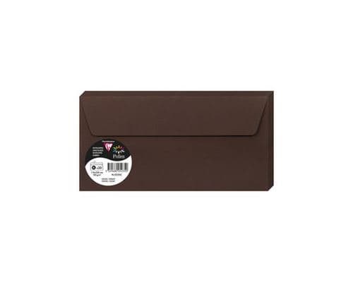 Pack de 20 enveloppes DL Pollen 110 x 220 mm Marron